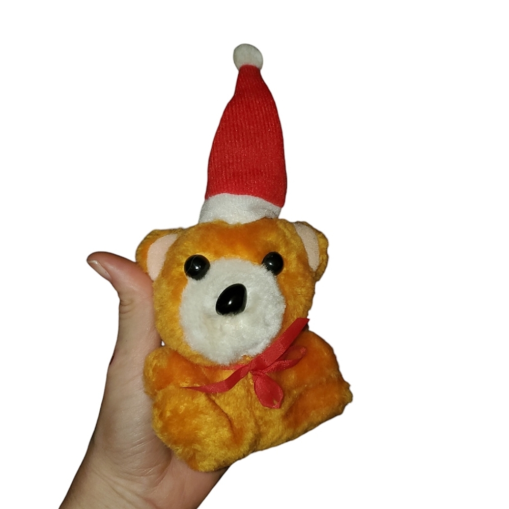 Vintage holiday teddy bear